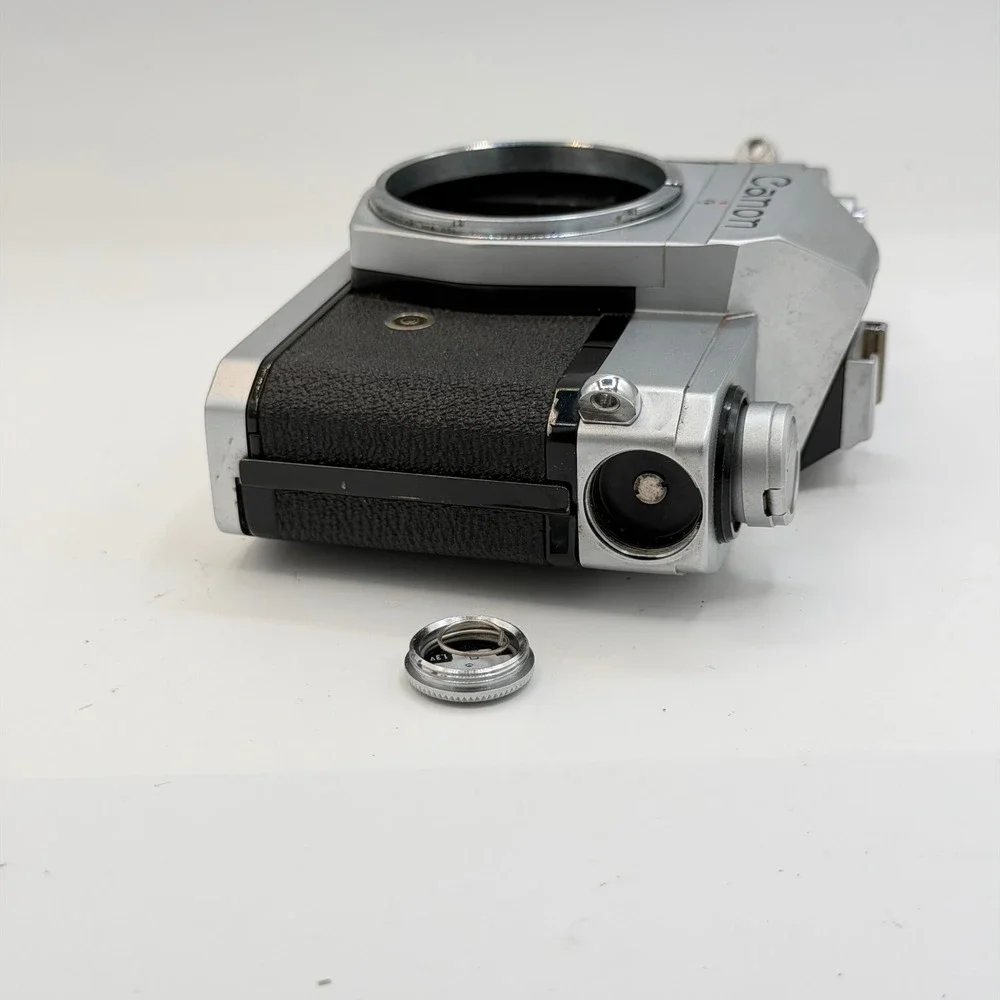 Canon TX 35mm SLR Film Camera Body Silver Black Vintage Manual Focus FD Mount